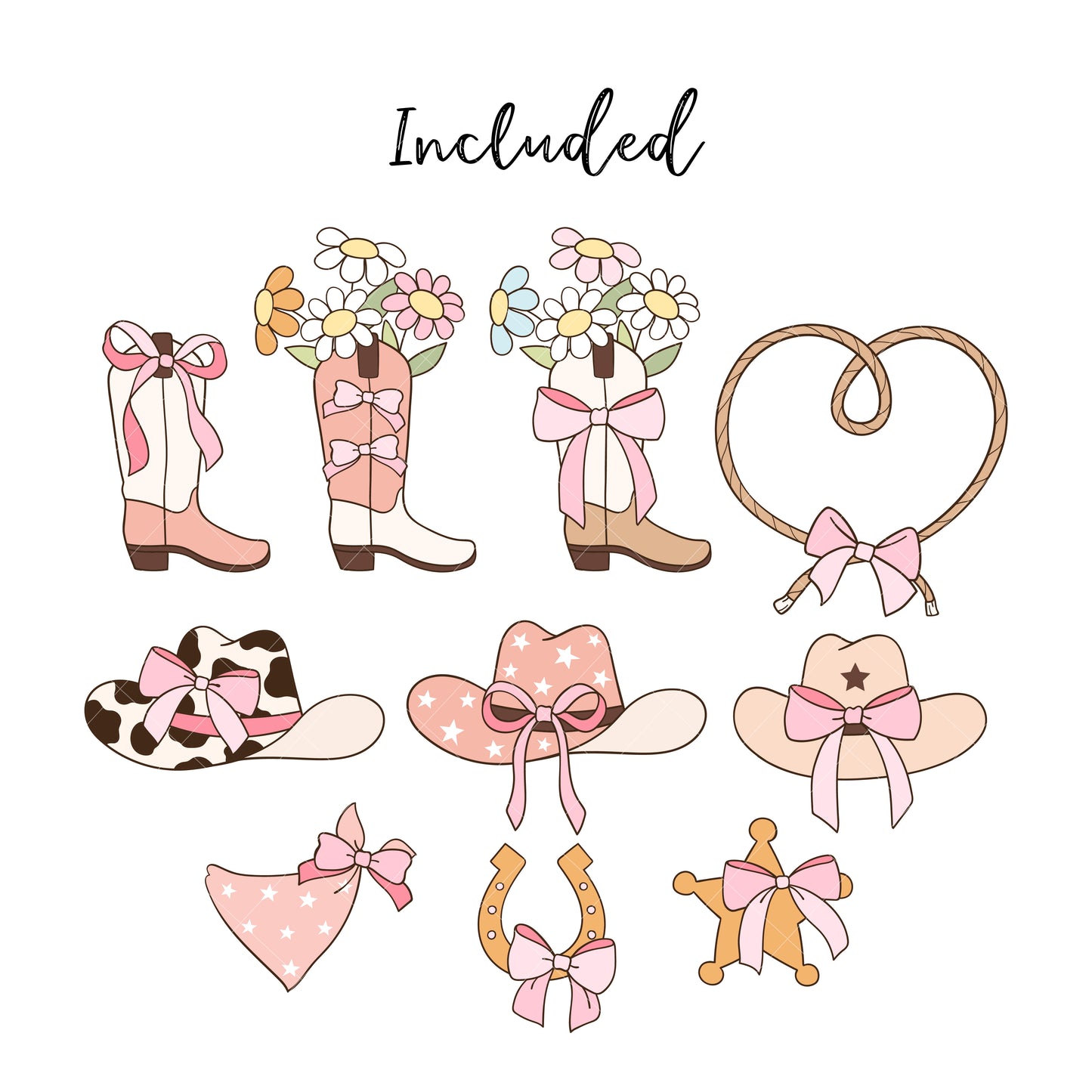 Coquette cowgirl clipart Wild west clipart Western cowgir