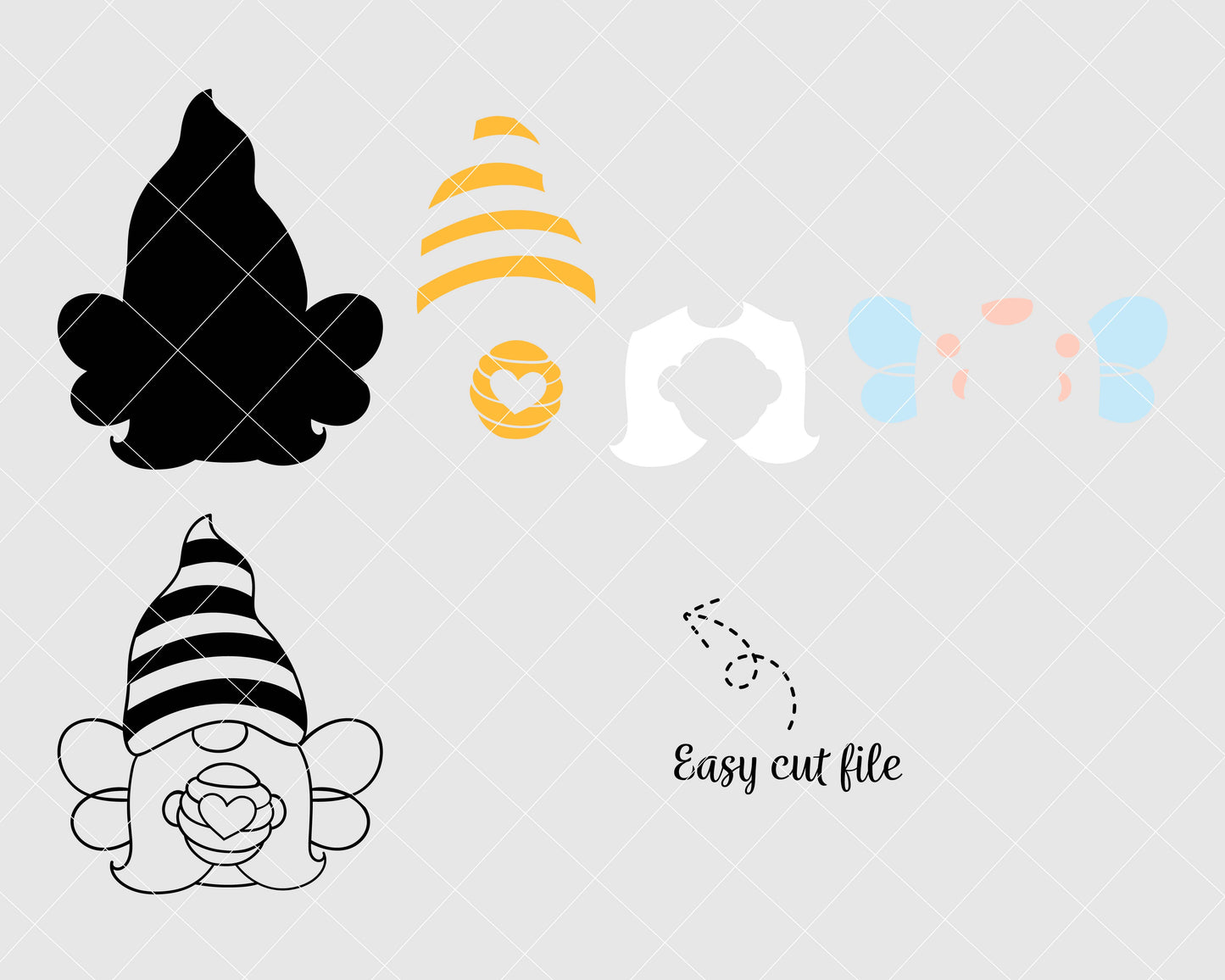 Bee Gnome SVG