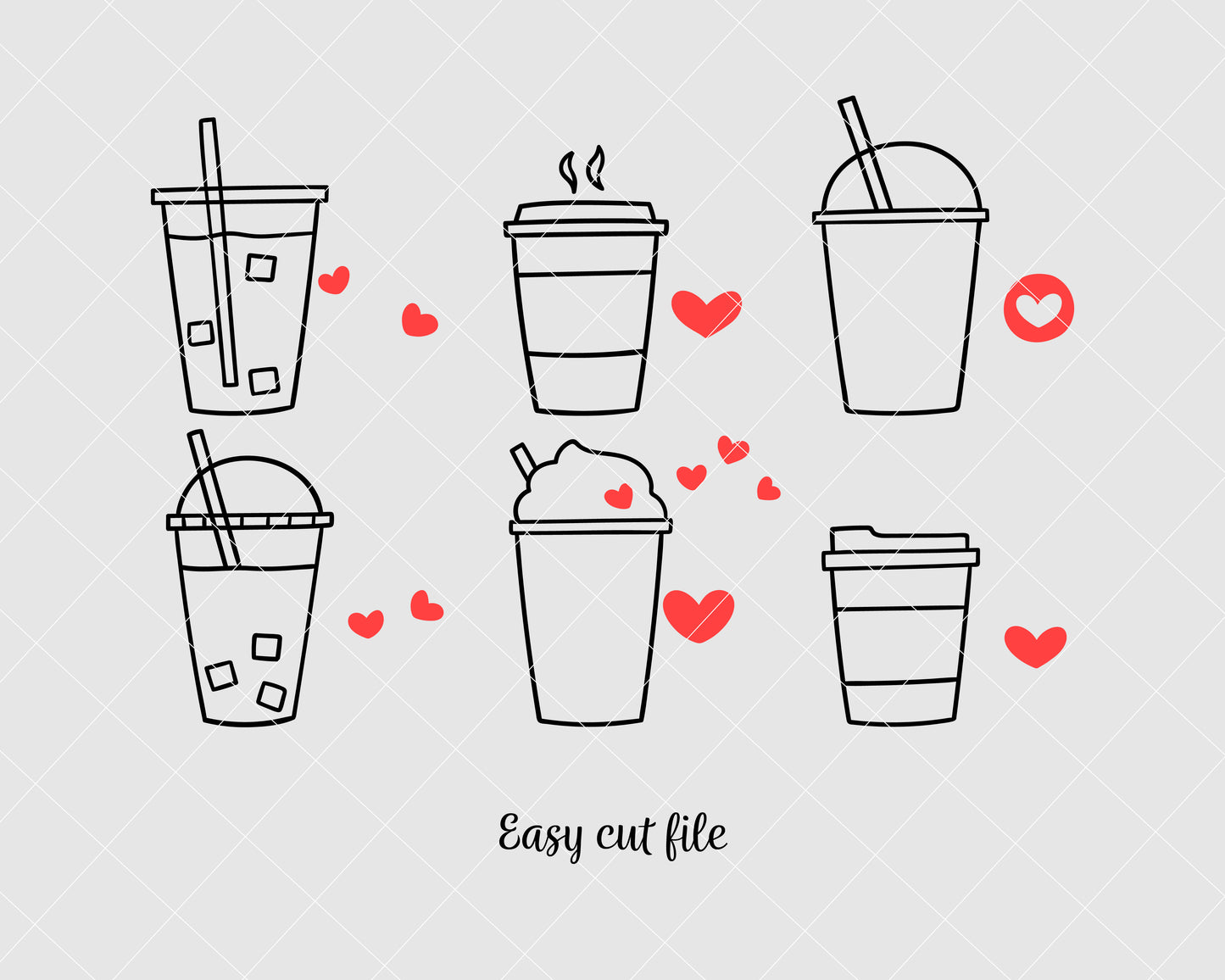 Coffee Cups Svg