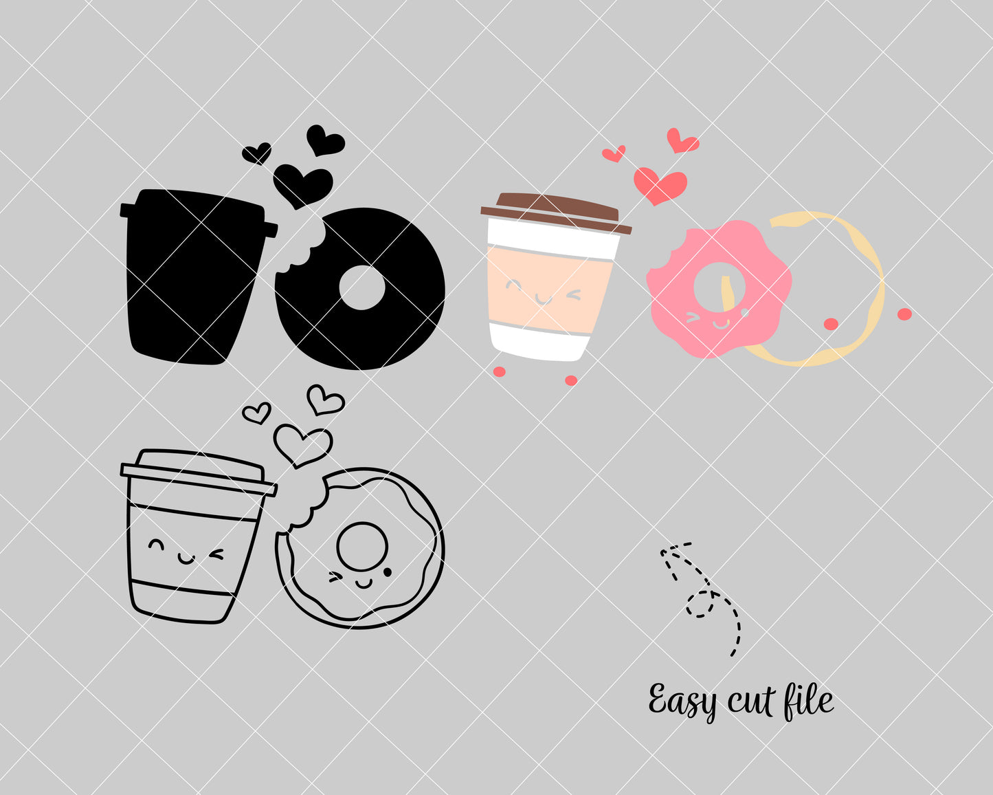 Coffee Donut Svg