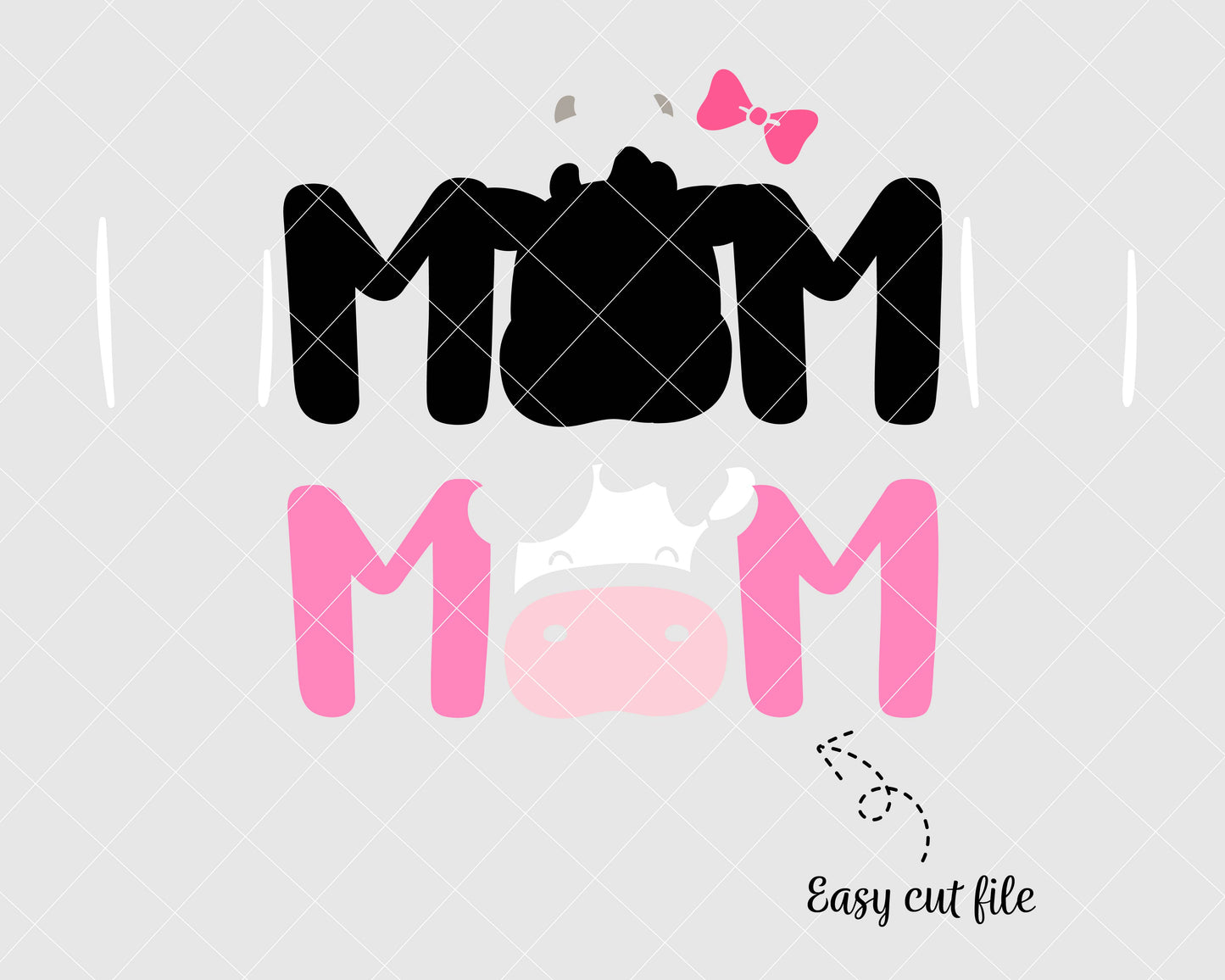 Cow Face Svg Cow Mom Birthday Svg