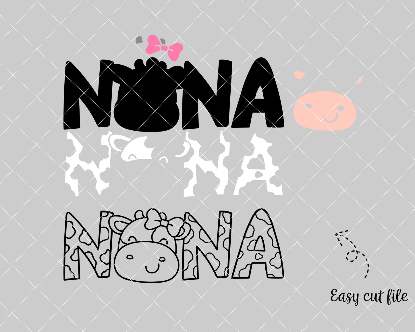 Cow Nana Svg