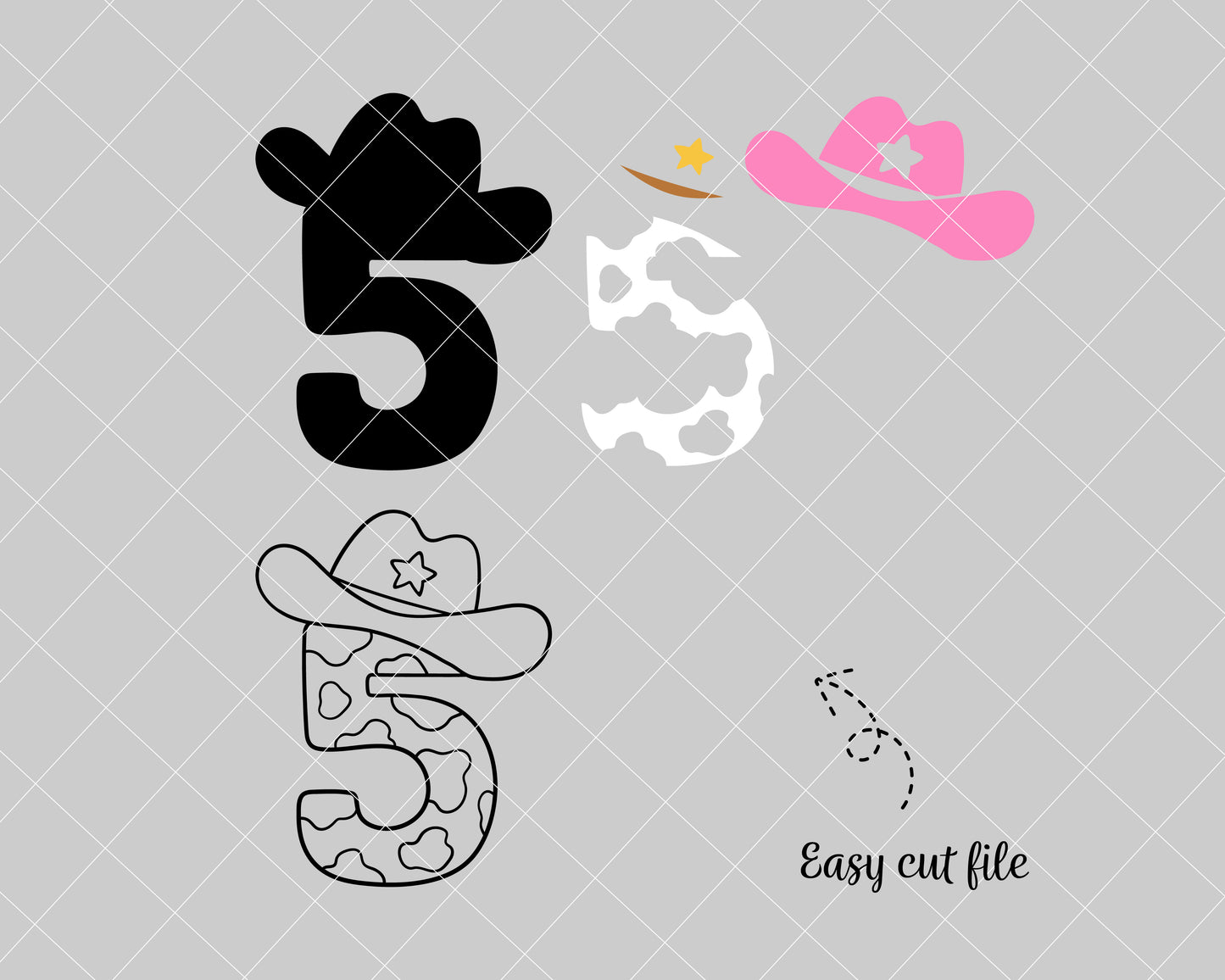 Cowgirl number five svg