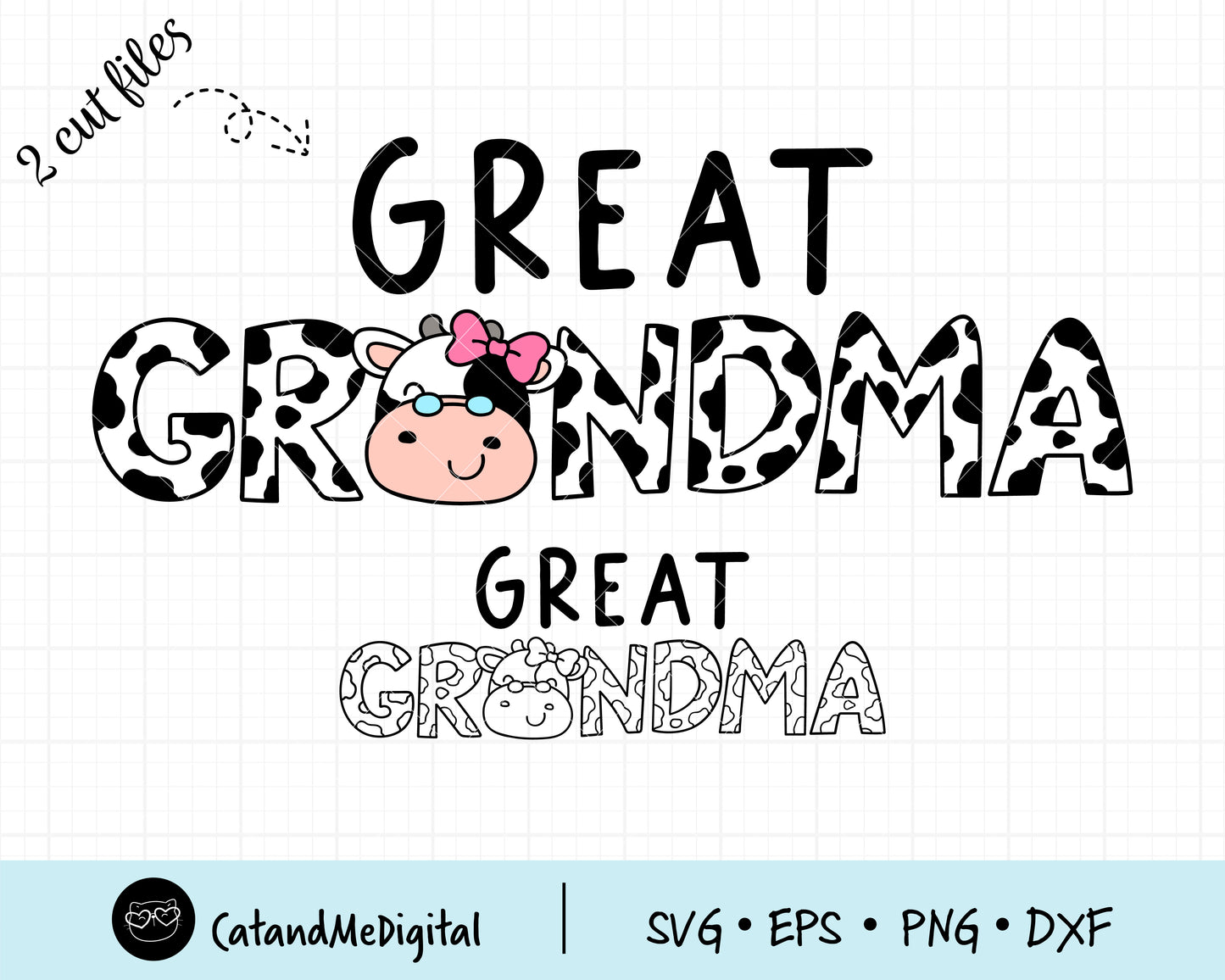 Cow great grandma svg