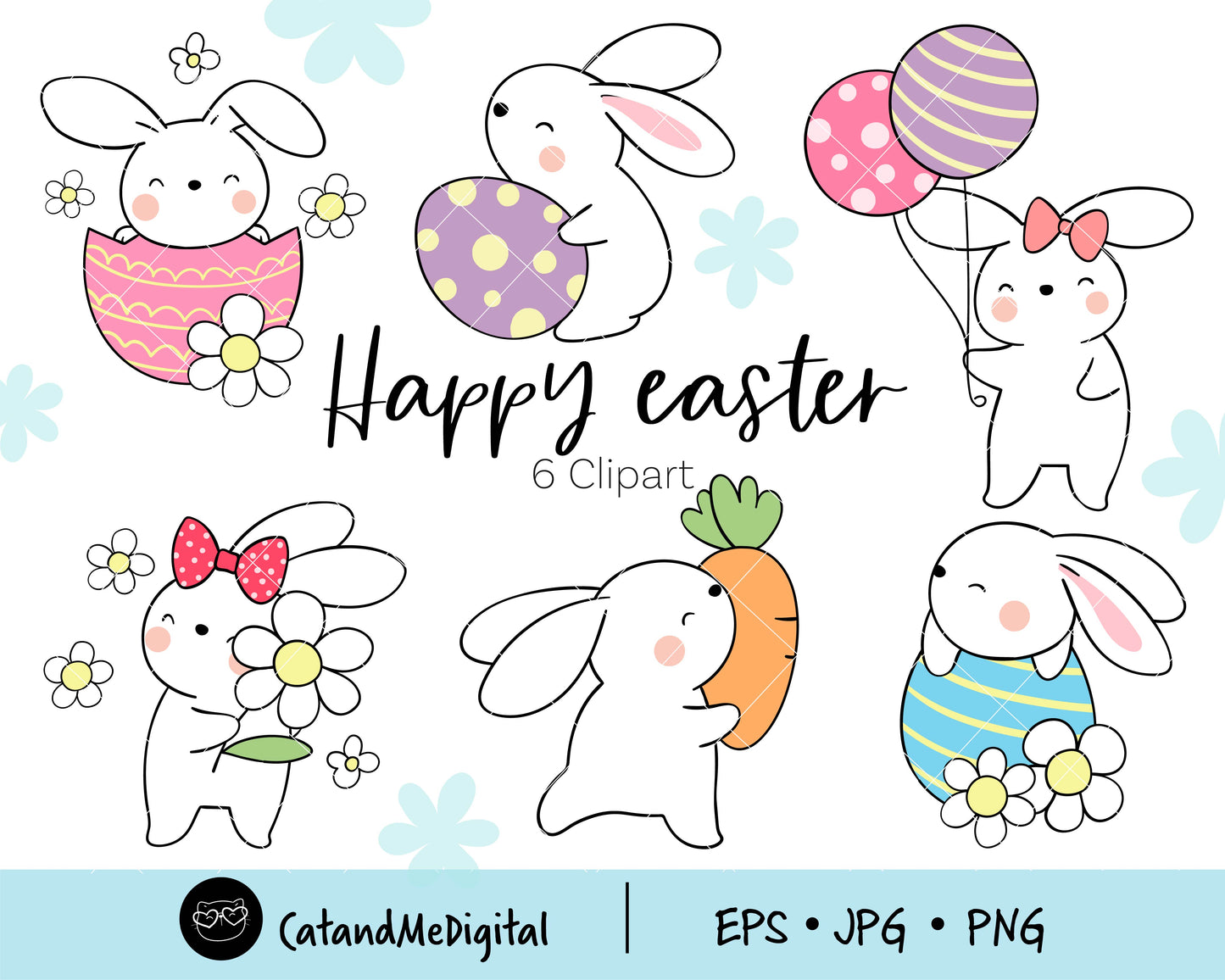 Cute Bunny Easter Clipart