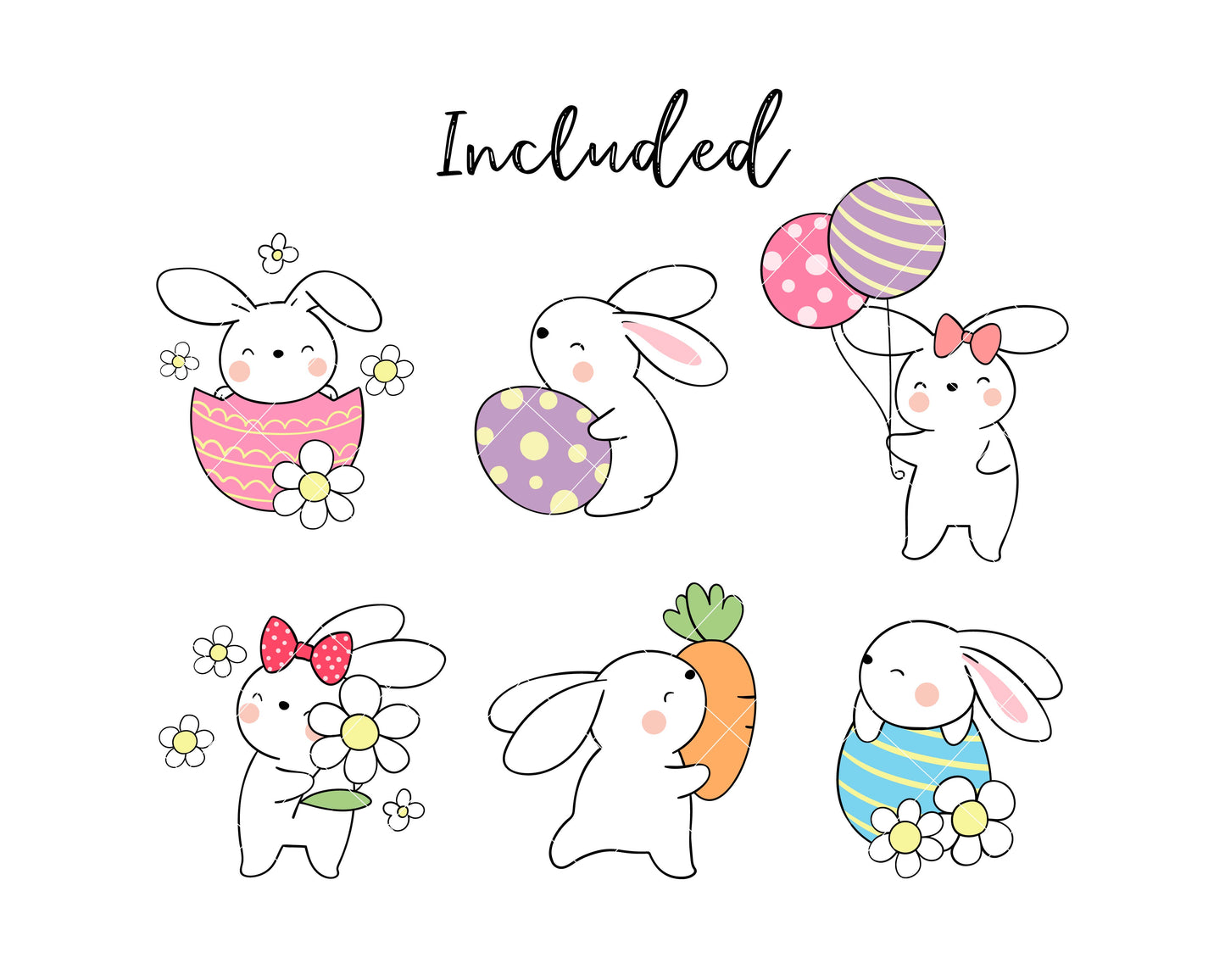 Cute Bunny Easter Clipart