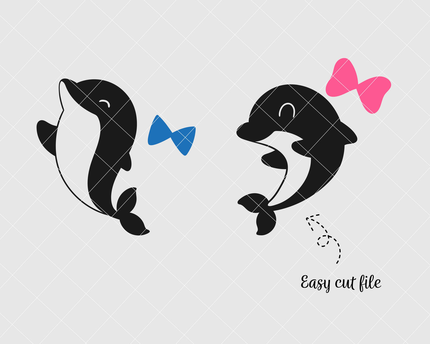 Cute Dolphin Birthday Svg