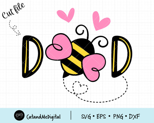 Dad Bee Svg