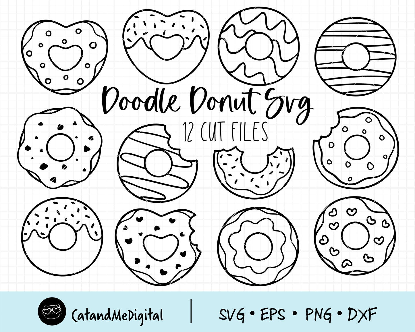 Doodle Donut Svg