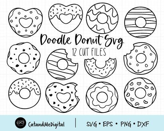 Doodle Donut Svg