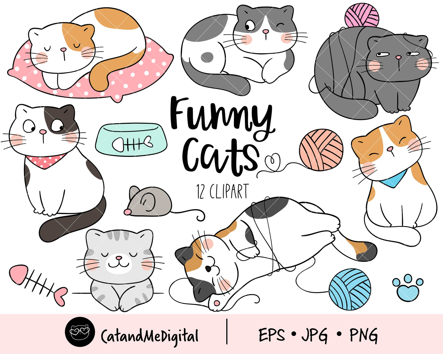 Funny Cat Clipart