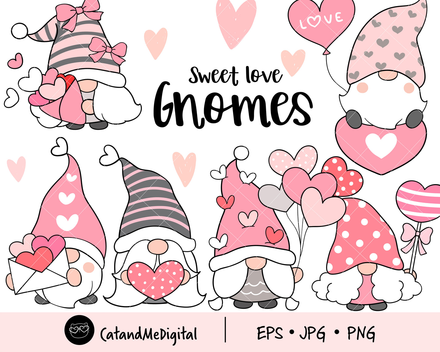 Gnomes Valentine Clipart