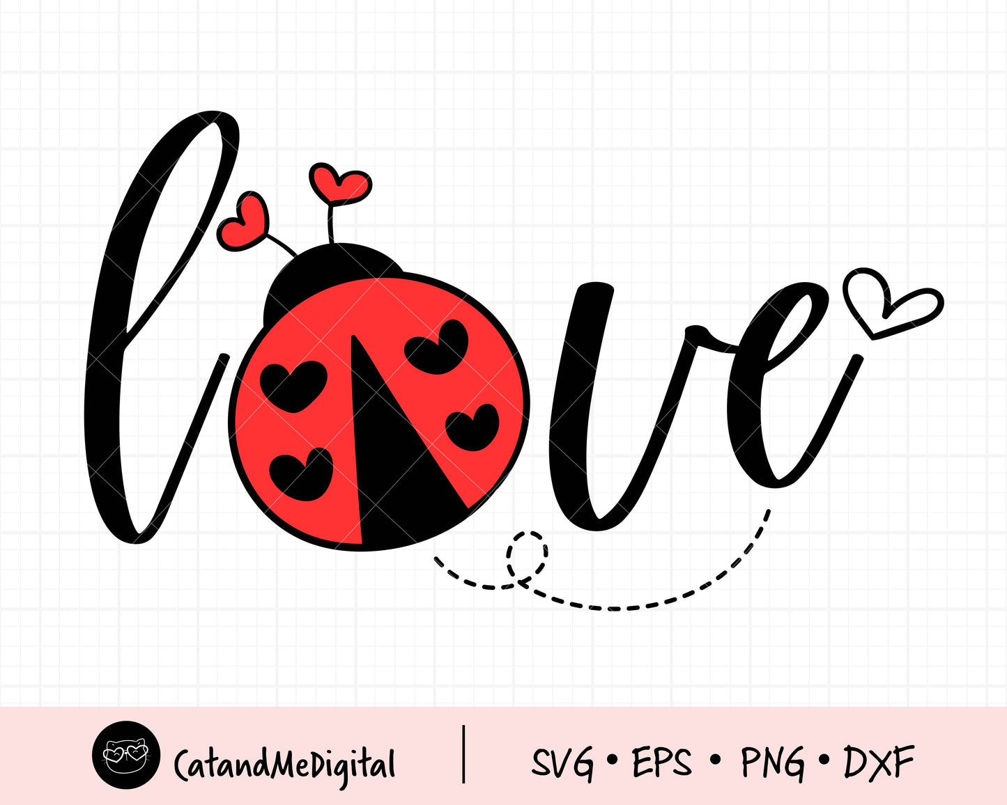 Ladybug Love Svg