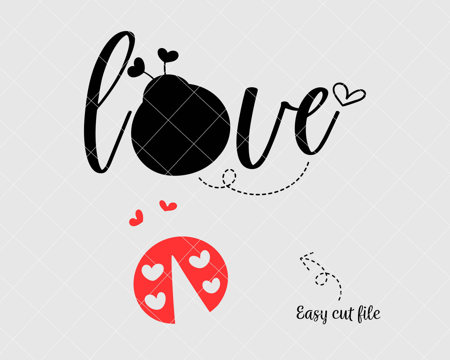 Ladybug Love Svg