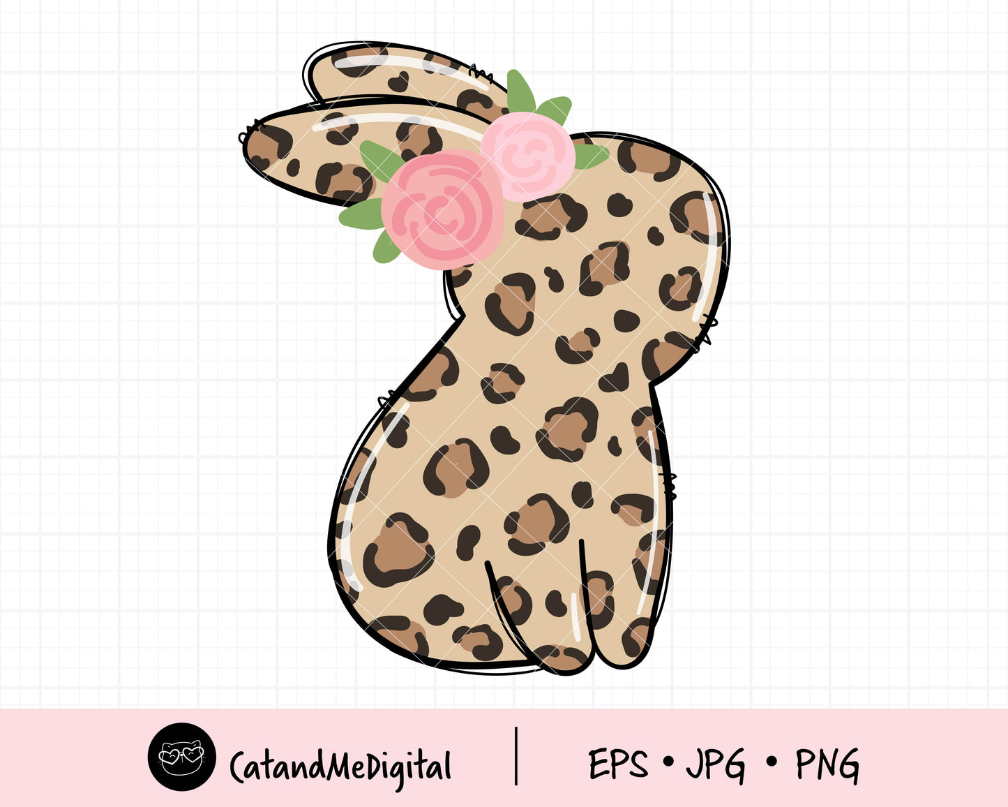 Leopard Bunny Png Clipart