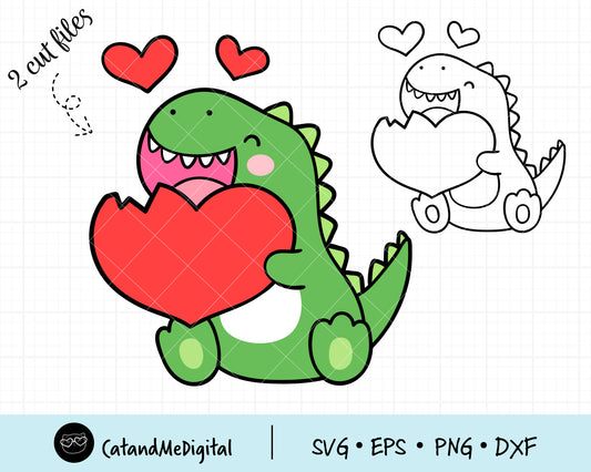 Dinosaur Love Bites Svg