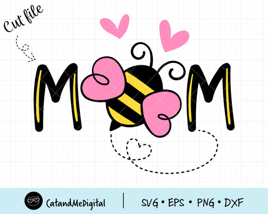 Mom Bee Svg