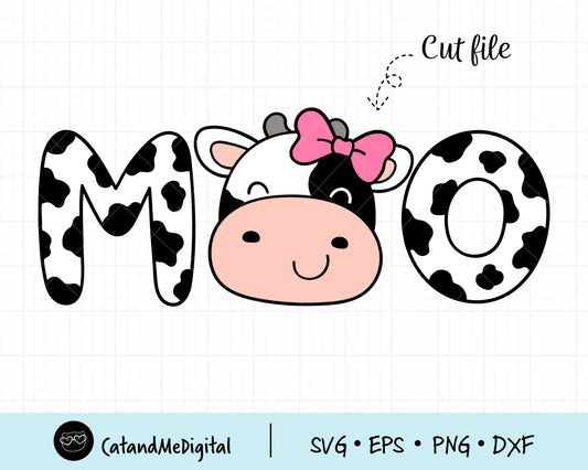 Moo Cow Girl Svg-01