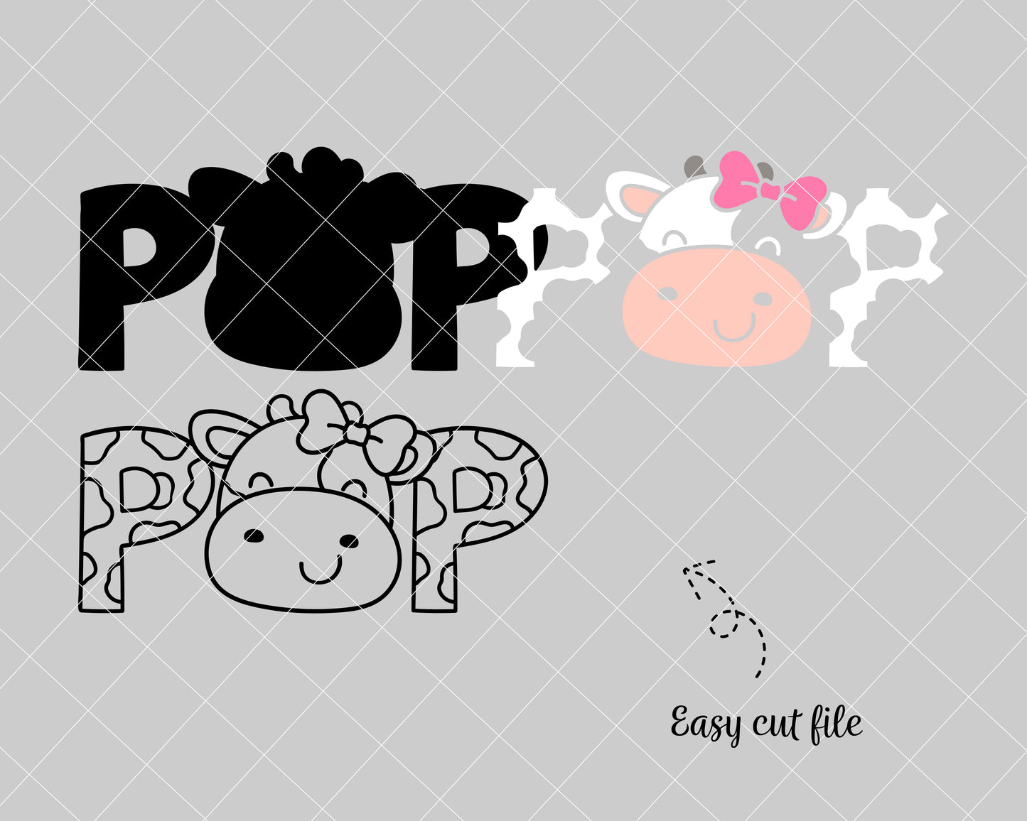 Pap Cow Svg