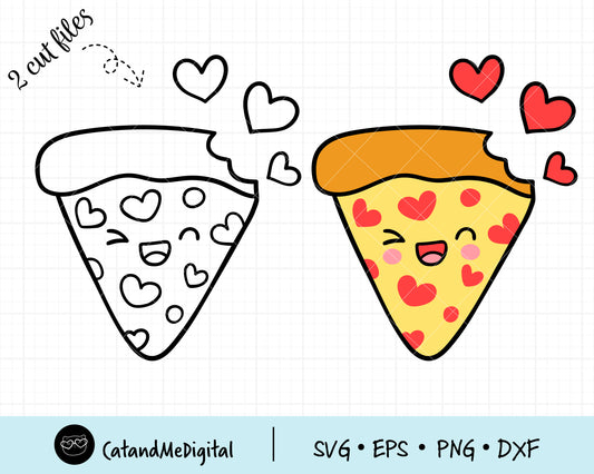 Pizza Valentine Svg