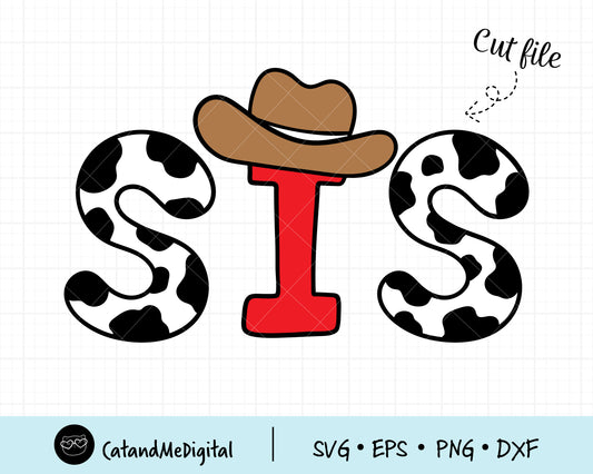 Sis Cowboy Svg