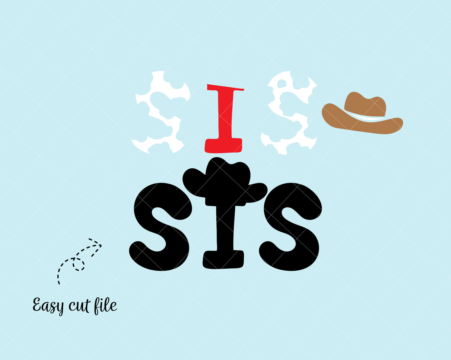 Sis Cowboy Svg