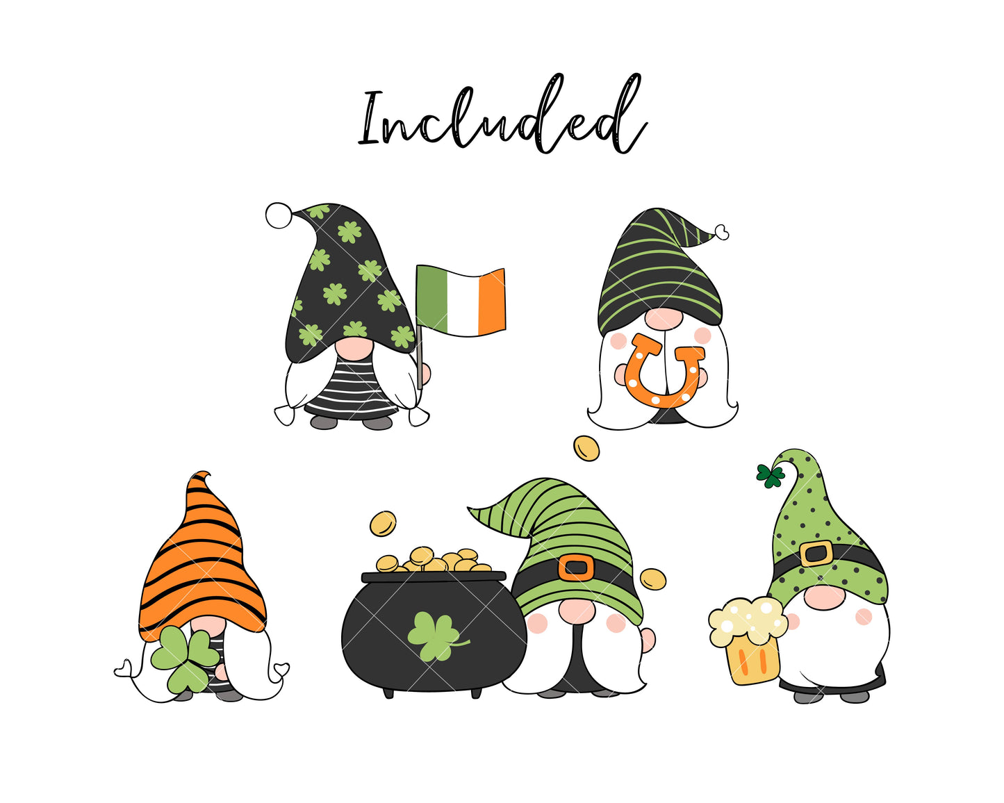 St Patrick's Day Gnome clipart