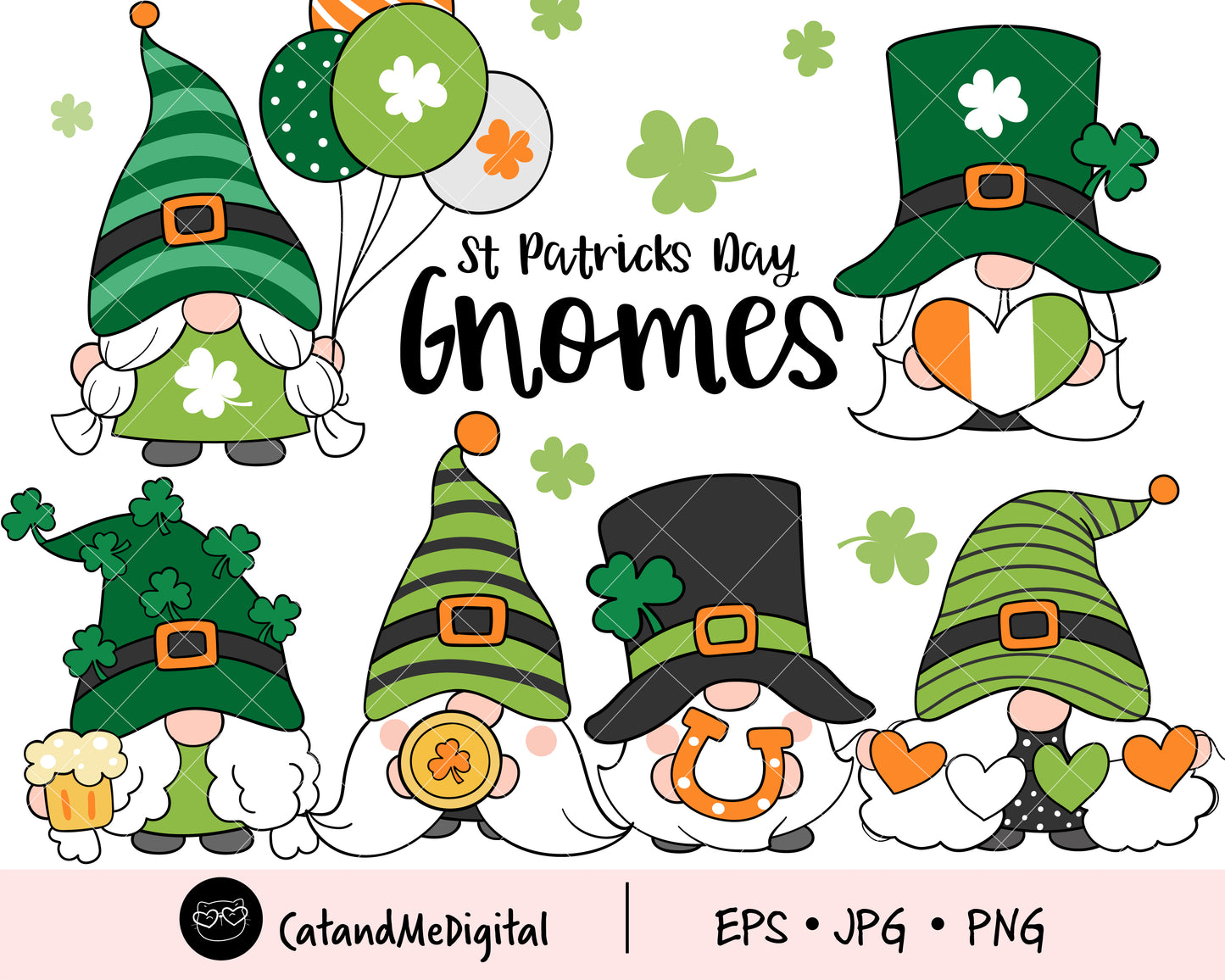 St Patricks Day Gnome Clipart