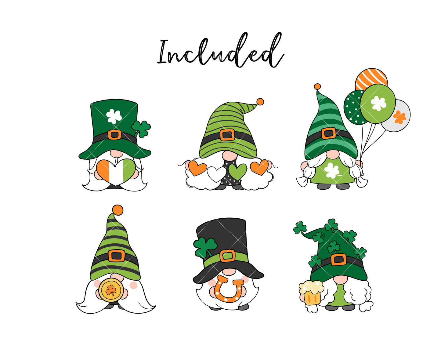 St Patricks Day Gnome Clipart