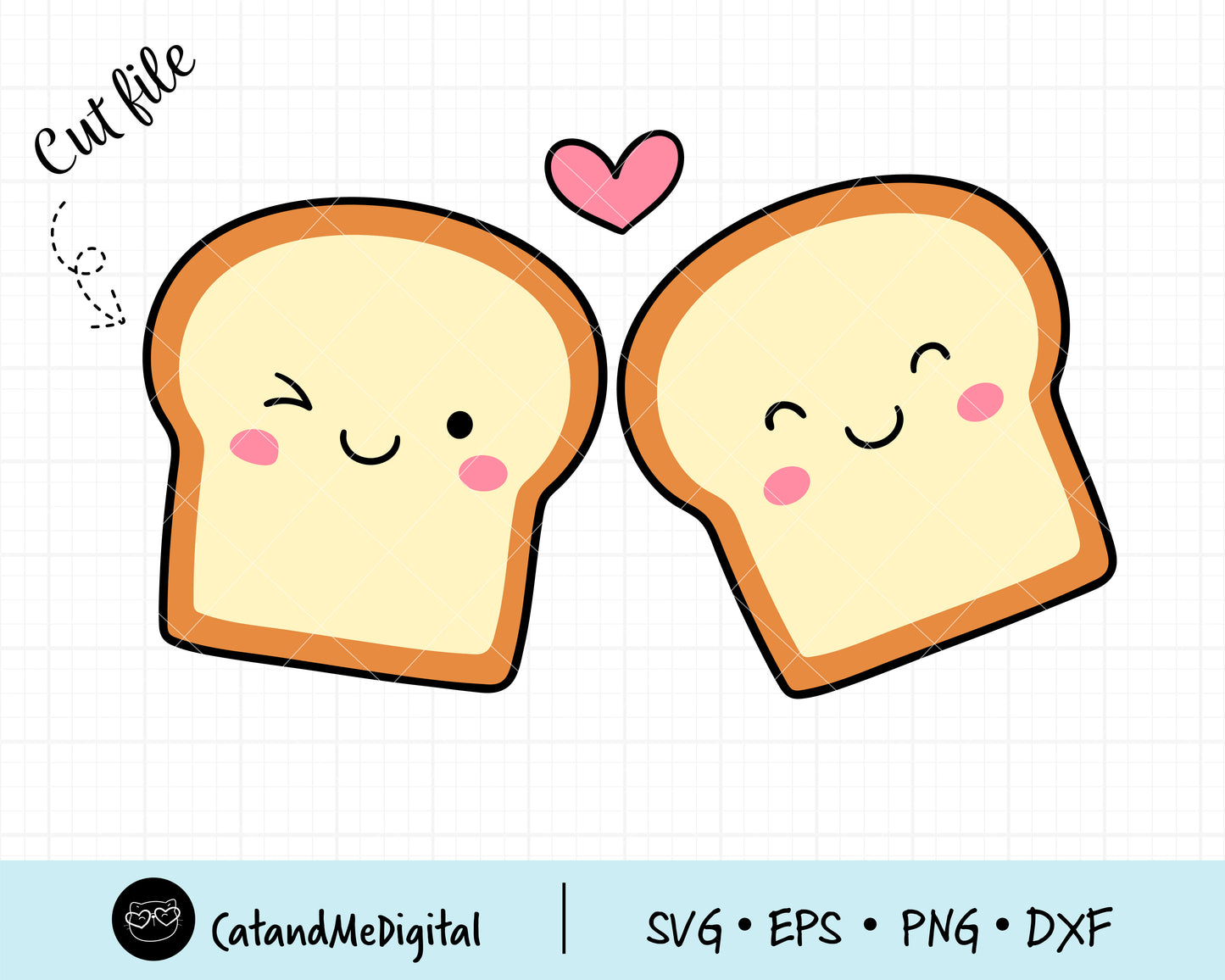 Toast Love Svg