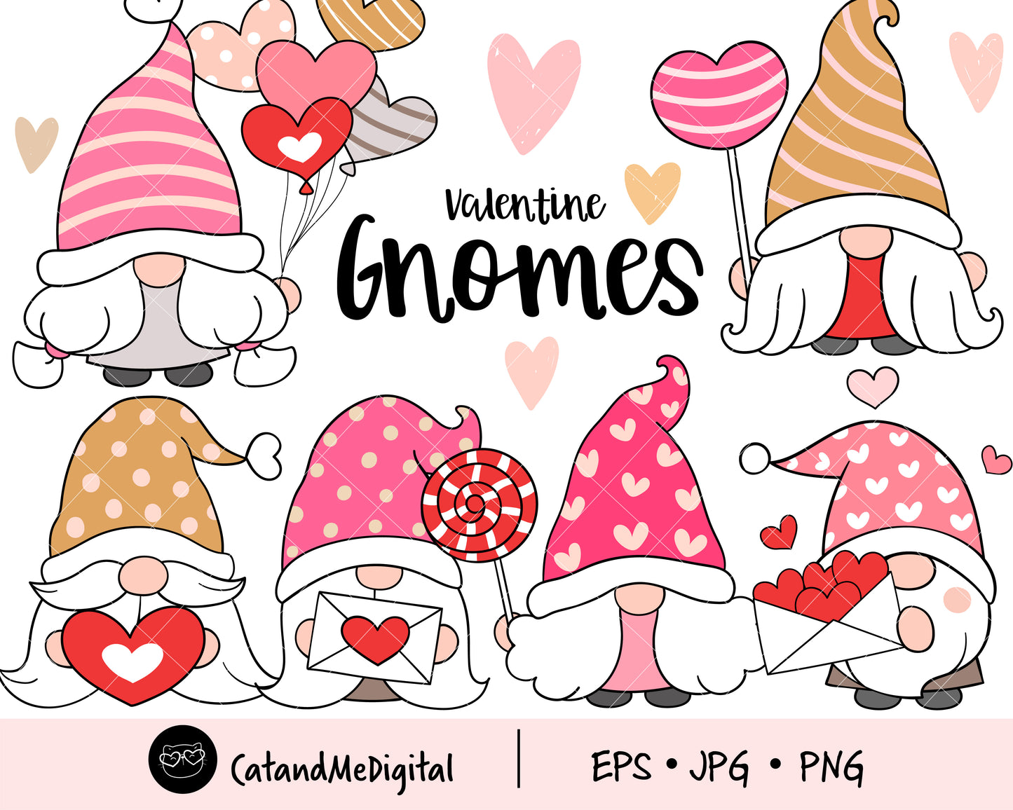 Valentine Gnome Clipart