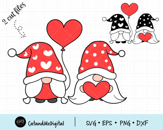 Valentines Gnome Svg